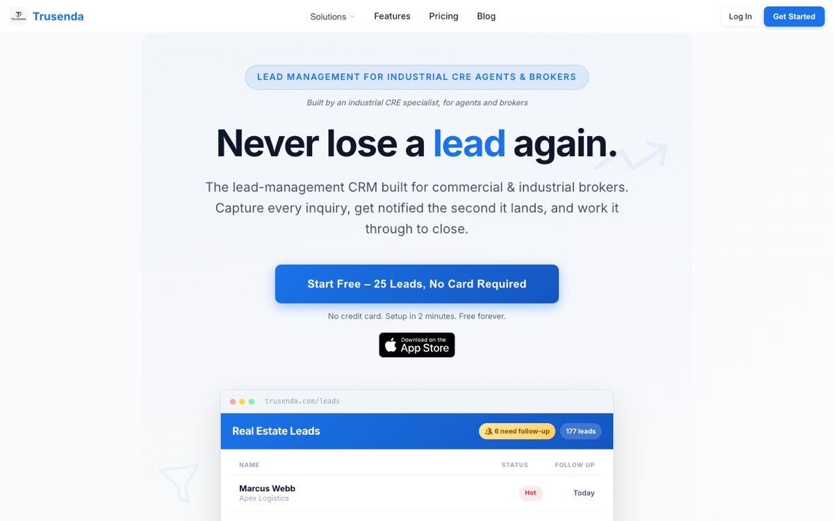 Trusenda — screenshot
